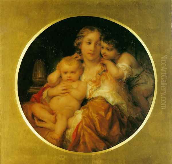 Mother and Child Oil Painting by Paul Delaroche