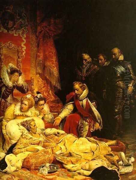 Death of Elizabeth Oil Painting by Paul Delaroche