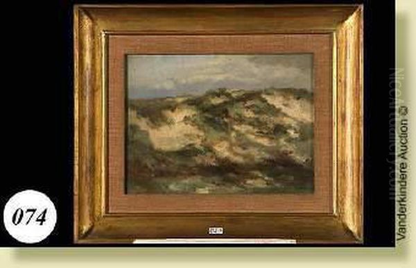 Dunes A La Panne Oil Painting by Auguste Henri Musin