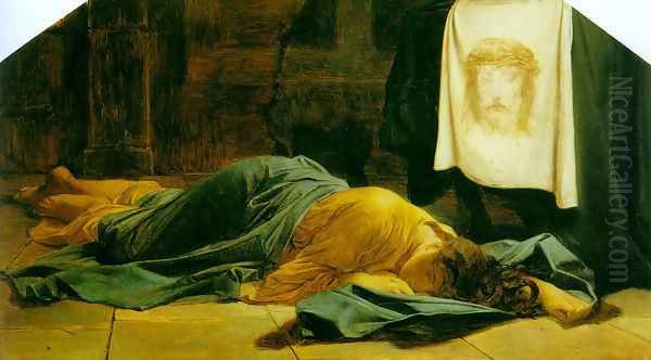 Saint Veronica Oil Painting by Paul Delaroche