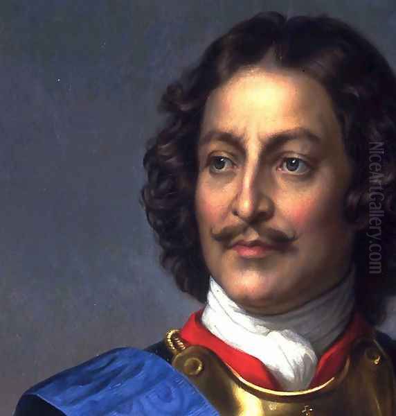 Peter the Great of Russia - detail Oil Painting by Paul Delaroche