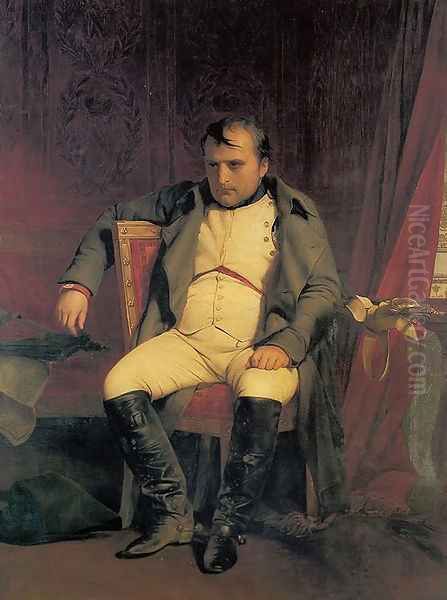 Napoléon Bonaparte abdicated in Fontainebleau Oil Painting by Paul Delaroche