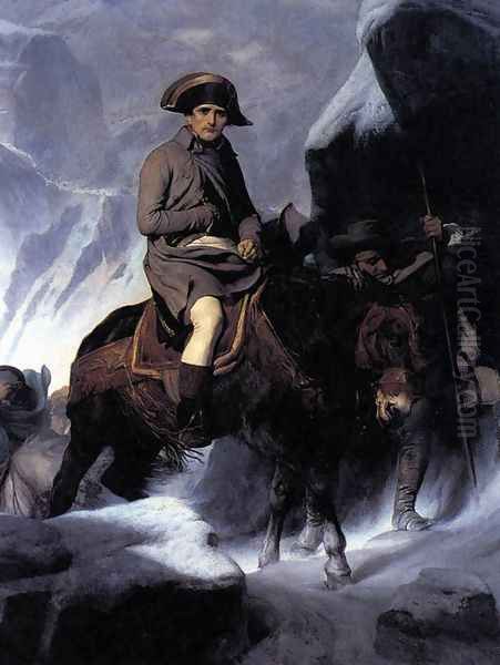 Bonaparte Crossing the Alps Oil Painting by Paul Delaroche