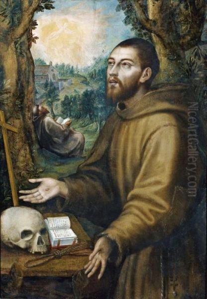 Der Hl. Franz Von Assisi Oil Painting by Girolamo Muziano