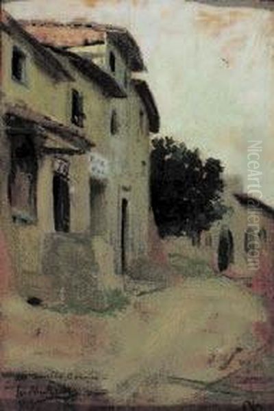 Scorcio Di Paese Oil Painting by Giovanni Muzzioli