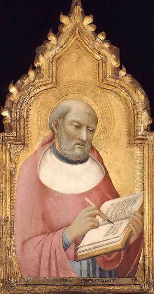 St Jerome c. 1470 Oil Painting by Sano Di Pietro