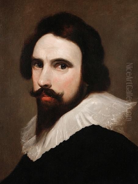 A Self-portrait Of The Artist Oil Painting by Daniel Mytens