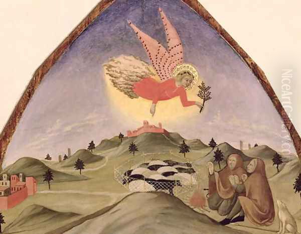 The Annunciation to the Shepherds Oil Painting by Sano Di Pietro