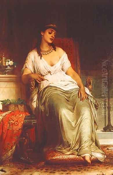 Cleopatra Oil Painting by Sir Thomas Francis Dicksee