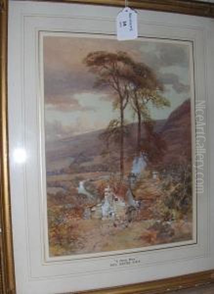 A Devon Moor Oil Painting by Paul Jacob Naftel