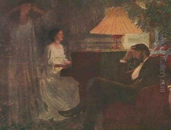 The Reverie Oil Painting by Sir Thomas Francis Dicksee