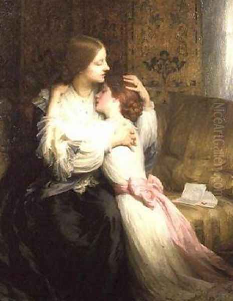 The Mother Oil Painting by Sir Thomas Francis Dicksee