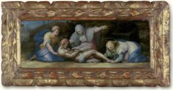 The Lamentation Oil Painting by Giovan Battista Naldini