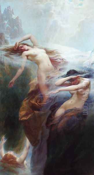 Clyties of the Mist Oil Painting by Herbert James Draper