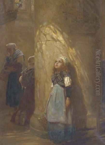 The golden rays Oil Painting by Herbert James Draper