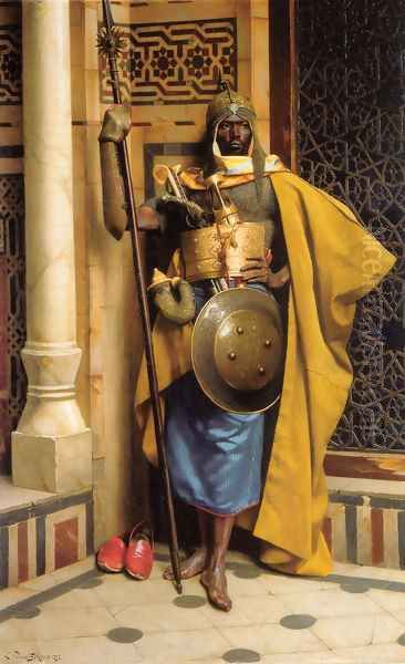 The Palace Guard Oil Painting by Ludwig Deutsch