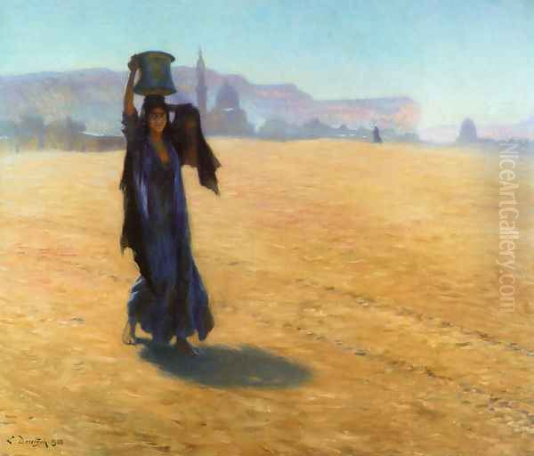 The Water Carrier Oil Painting by Ludwig Deutsch