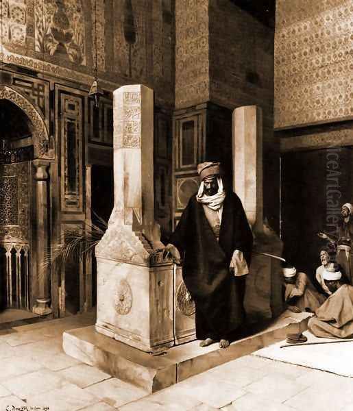 The Prayer at the Tomb Oil Painting by Ludwig Deutsch