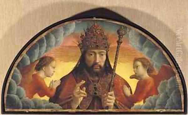 God the Father Blessing Oil Painting by Gerard David