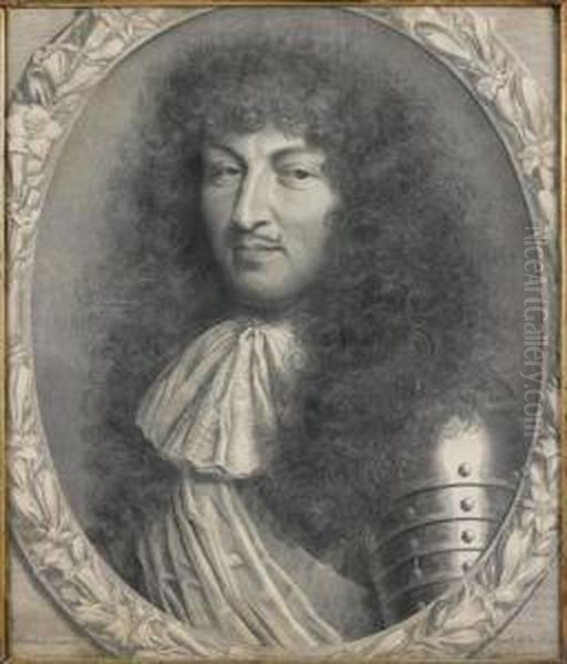 Portrait De Louis Xiv Oil Painting by Robert Nanteuil