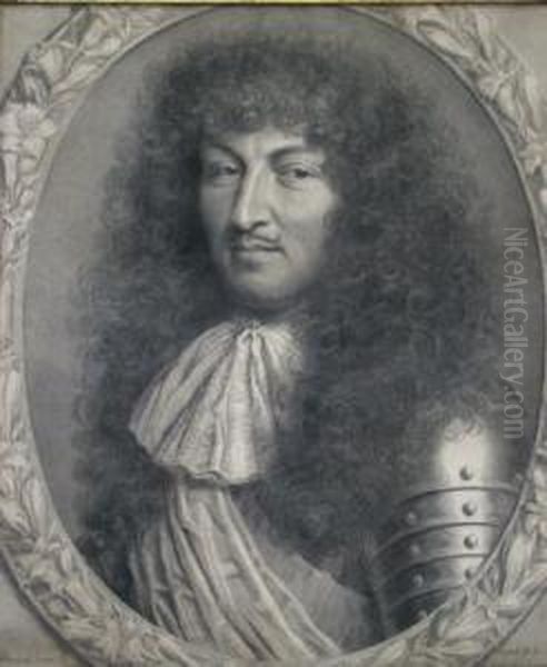 Portrait Of Louis Xiv Oil Painting by Robert Nanteuil