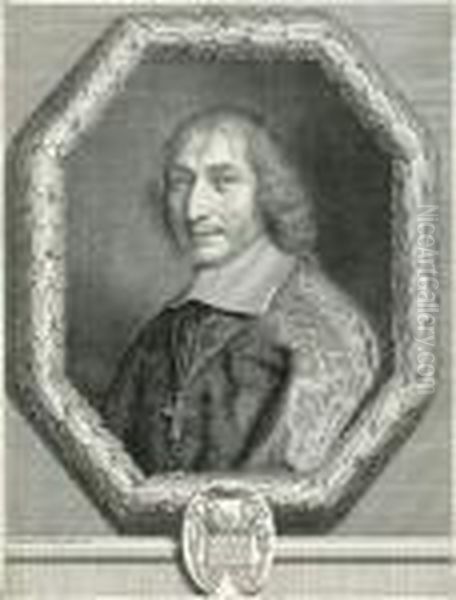 Philibert-emmanuel De Beaumanoir De Lavardin. 1660 Oil Painting by Robert Nanteuil