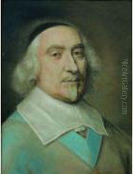 Portrait De Hardoin De Beaumont De Perefixe (1605 -1671) Oil Painting by Robert Nanteuil