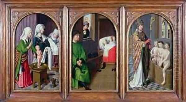 Three Legends of St Nicholas Oil Painting by Gerard David