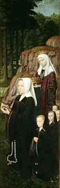 Right hand panel of the Jean de Trompes Triptych with Patrons Oil Painting by Gerard David