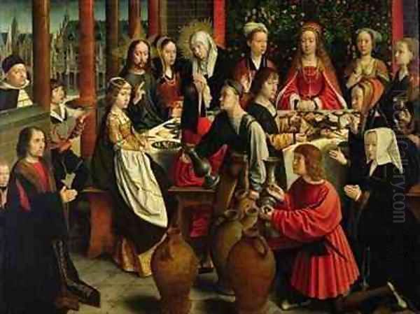 The Marriage Feast at Cana Oil Painting by Gerard David