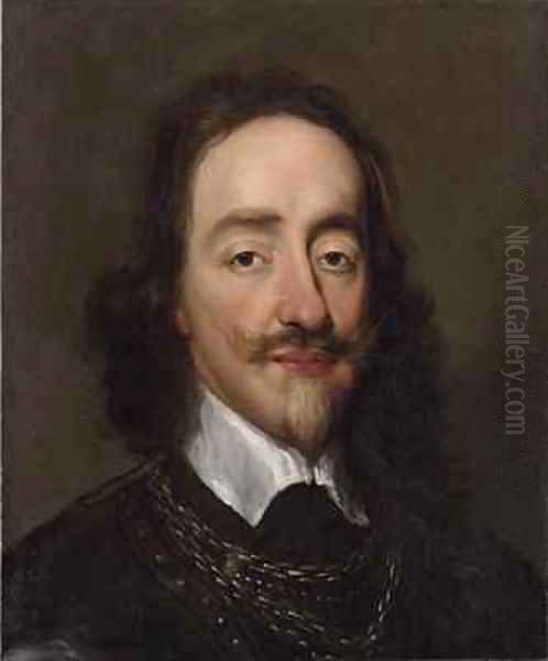 Portrait of King Charles I Oil Painting by William Dobson