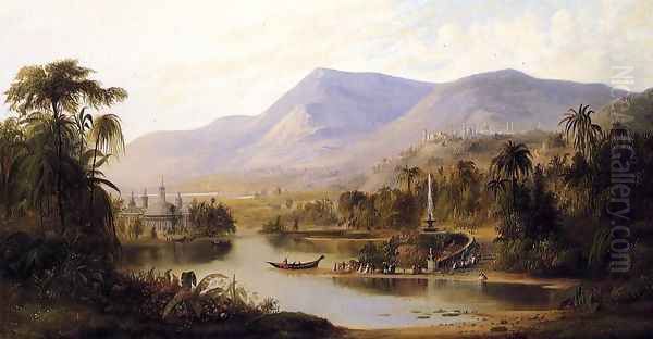 Vale of Kashmir Oil Painting by Robert Scott Duncanson