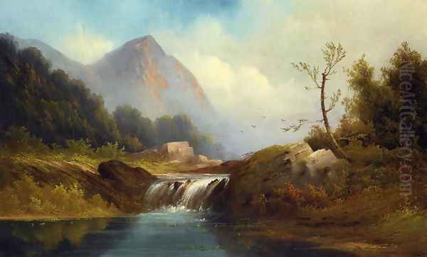 Wilderness Idyll Oil Painting by Robert Scott Duncanson