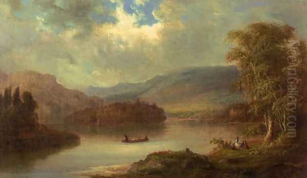 Landscape in Scotland Oil Painting by Robert Scott Duncanson