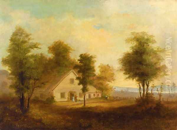 Summer Oil Painting by Robert Scott Duncanson