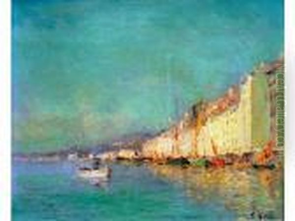 Le Port Oil Painting by Francois Nardi