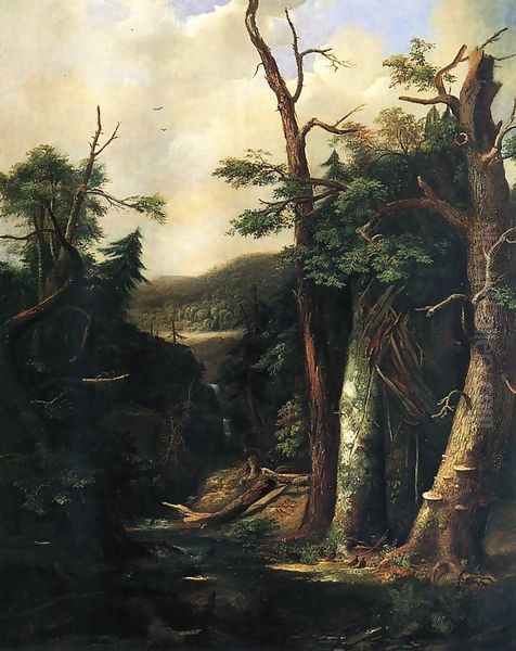 Western Forest Oil Painting by Robert Scott Duncanson