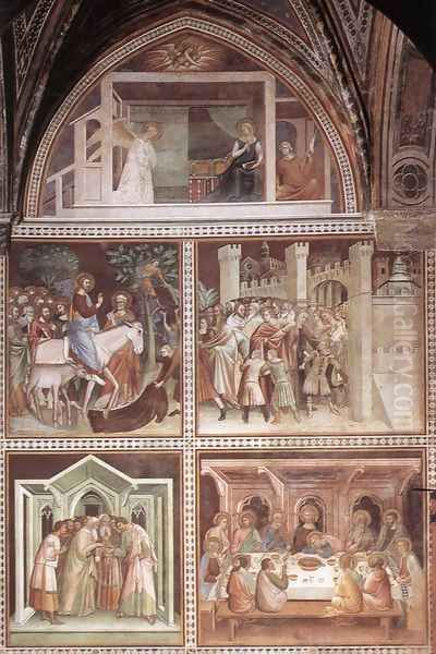 Scenes from the New Testament Oil Painting by Barna Da Siena