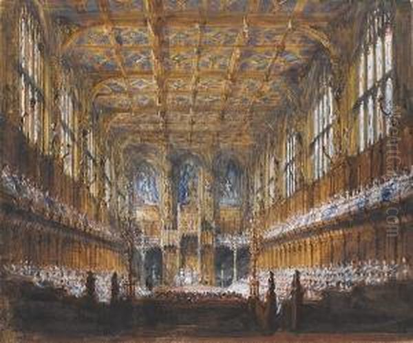 The State Opening Of Parliament Oil Painting by Joseph Nash