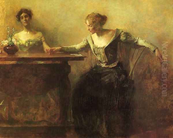 The Fortune Teller Oil Painting by Thomas Wilmer Dewing