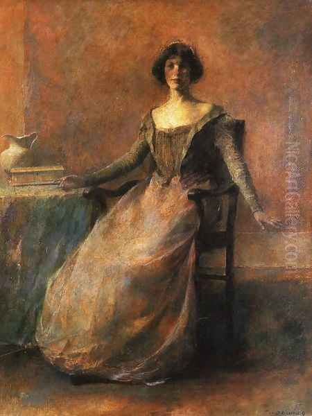 Pandora Oil Painting by Thomas Wilmer Dewing