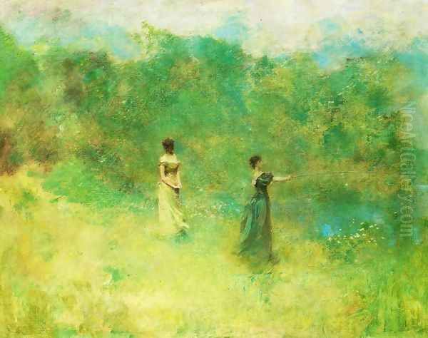 Summer (1890) Oil Painting by Thomas Wilmer Dewing