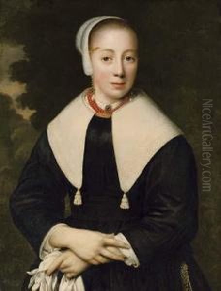 Portrait Of A Lady Oil Painting by Pieter Nason