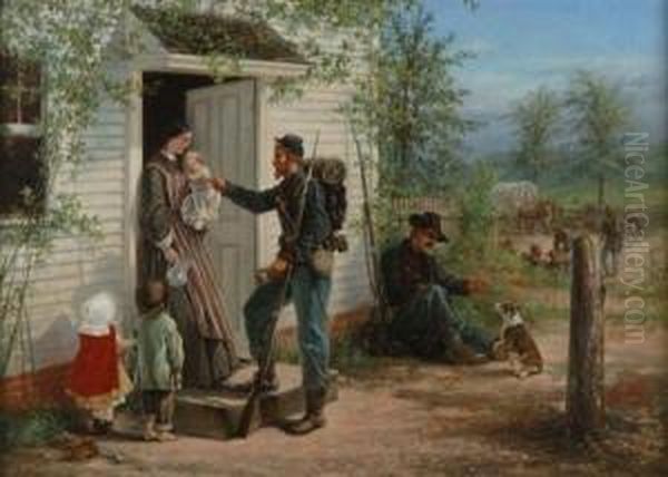 The Halt Oil Painting by Thomas Nast