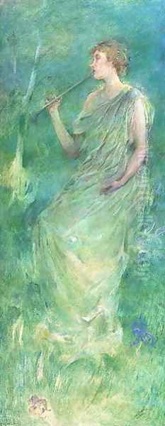 Music, c.1890-95 Oil Painting by Thomas Wilmer Dewing