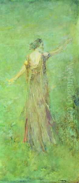 June, c.1920 Oil Painting by Thomas Wilmer Dewing