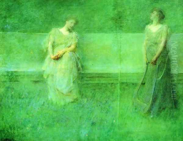 The Song Oil Painting by Thomas Wilmer Dewing