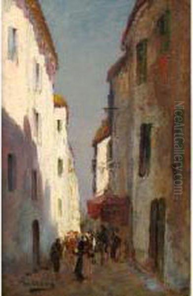 :le Panier A Marseille Oil Painting by Louis Nattero