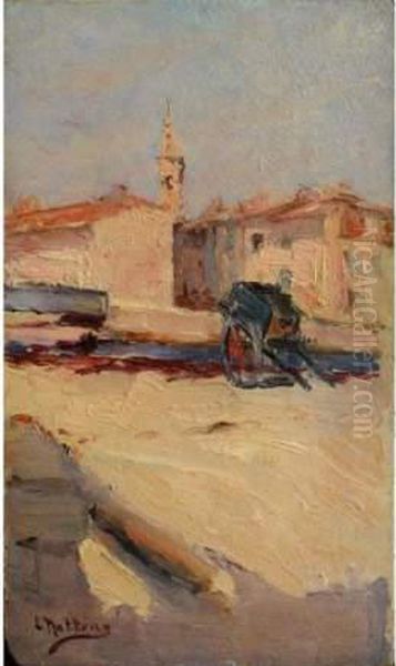 Charette A Martigues. Oil Painting by Louis Nattero