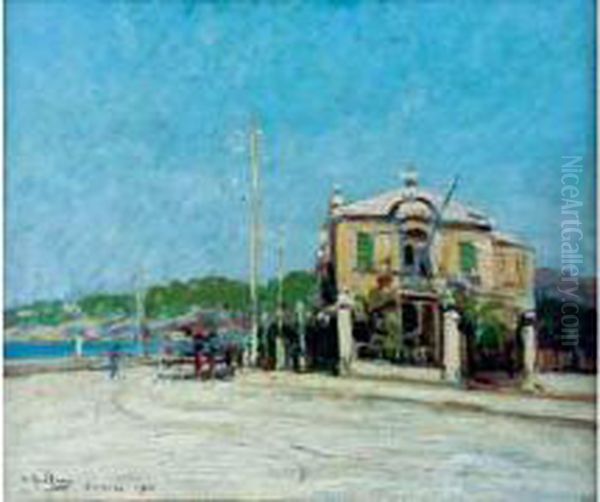 Corniche Oil Painting by Louis Nattero